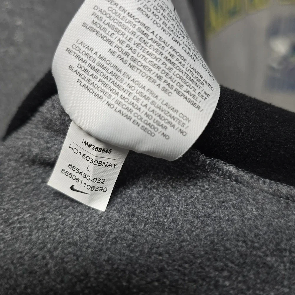 Nike Therma-FIT Womens Large Hoodie & Sweatpants Set Heathered Gray